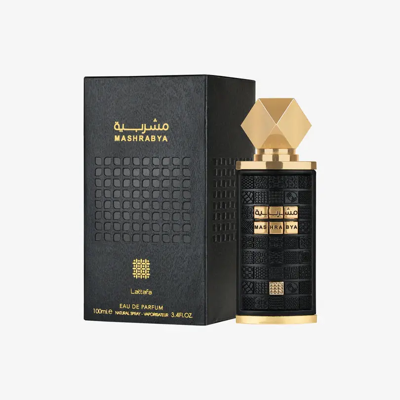 Lattafa Mashrabya Eau De Parfum 3.4oz 100ml Unisex Fragrance with Apple Shisha & Pink Pepper Notes for Modern Sophistication Regular Edition