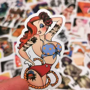 Sexy Girls Stickers for Adults,100pcs Pinup Women Decals Pack for Laptops Skateboards Water Bottles Bikes Guitar Motorcycle Helmet,Waterproof Vinyl Stickers Stylish Car Merch