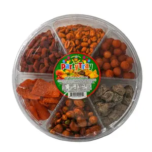 El Super Leon Party Tray Mango Chamoy Nuez con Chile & Saladitos