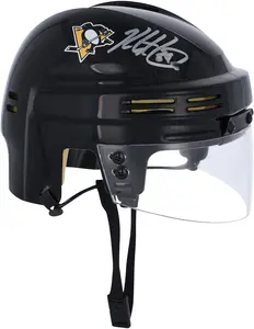 Kris Letang Pittsburgh Penguins Autographed Black Mini Helmet - Fanatics Authentic Certified