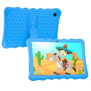 BYYBUO Kids Tablet, Toddler Tablets with Shockproof Protective Case, Dual Camera, Bluetooth, WiFi, 10.1 inch Android 14 Tablet for Kids