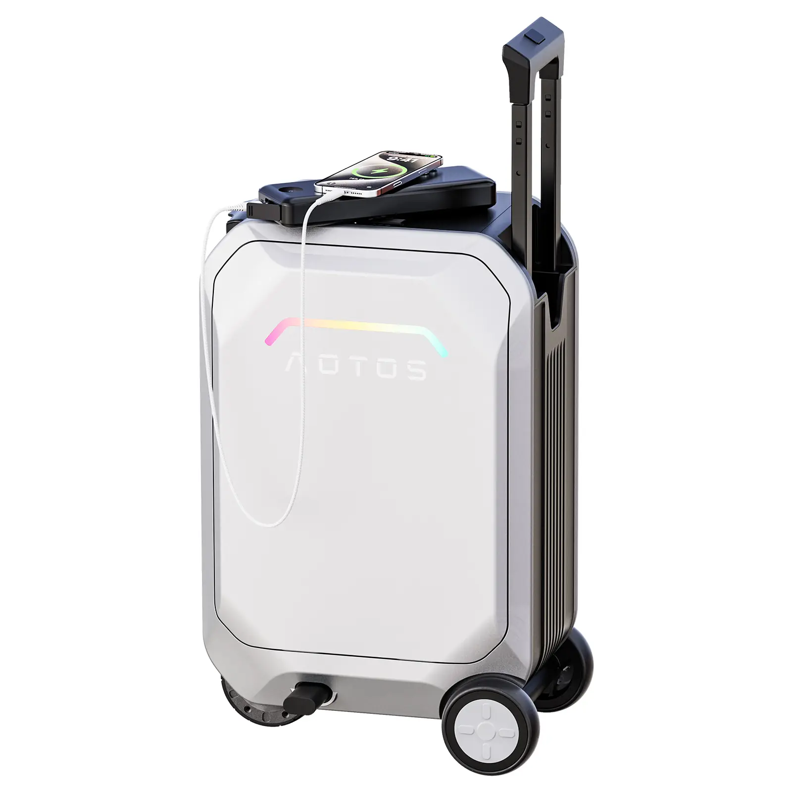 Smart Electric Suitcase - Modern Travel Luggage, Personal Ride, Portable Power Hub, Sleek Statement Piece for Explorers