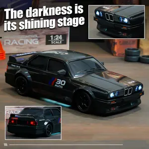 1:24 Remote Control Drift Car, 1 Box 2.4G 4WD Remote Control Car with Light & Tires, Perfect Birthday Gift for Kids, Remote Controlled Car, RC Car