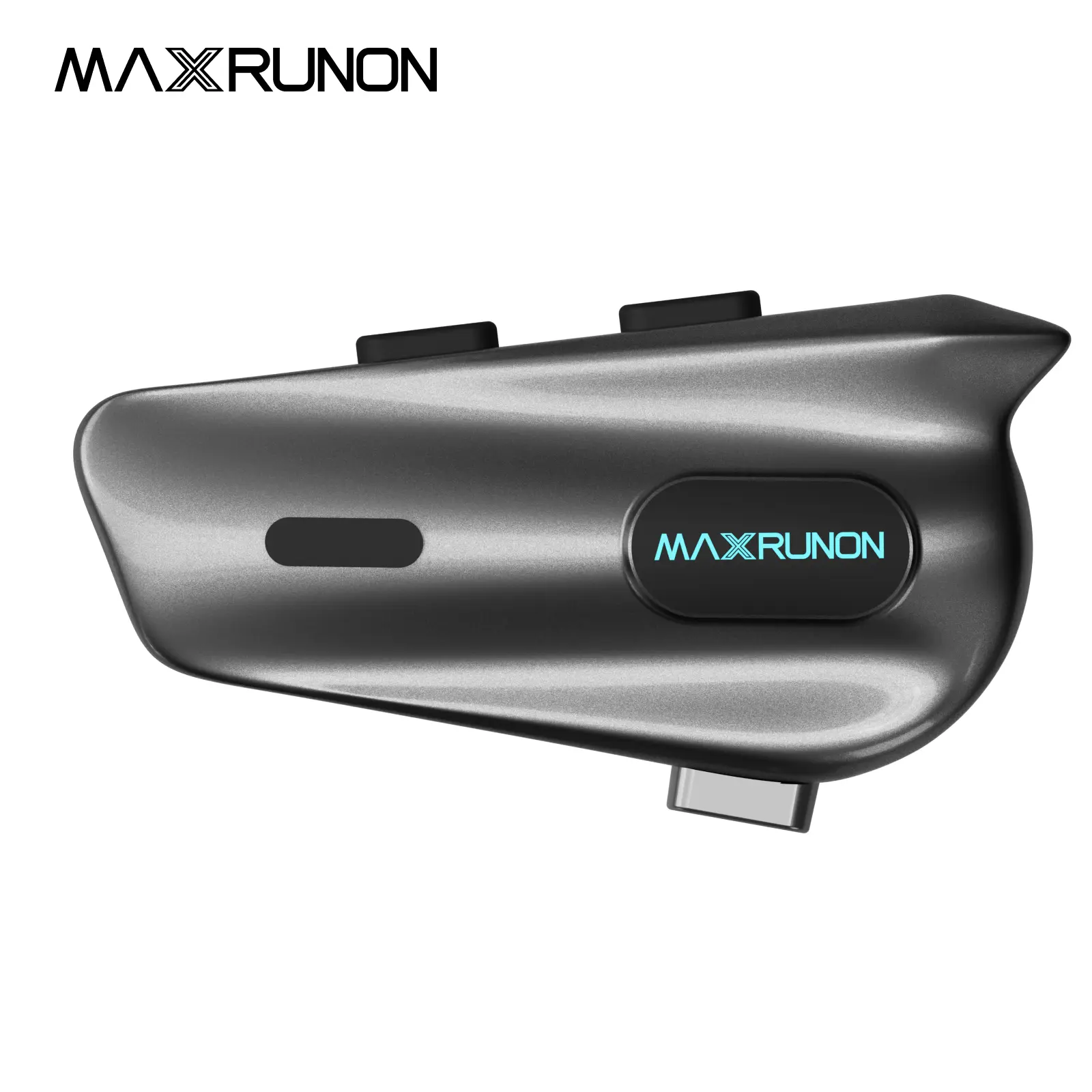 MAXRUNON 2Y Motorcycle Helmet Bluetooth Intercom Headset - 500m Range, 2-Rider Talk, IPX5 Waterproof, FM Radio, Noise Canceling for Bikers campingessentials