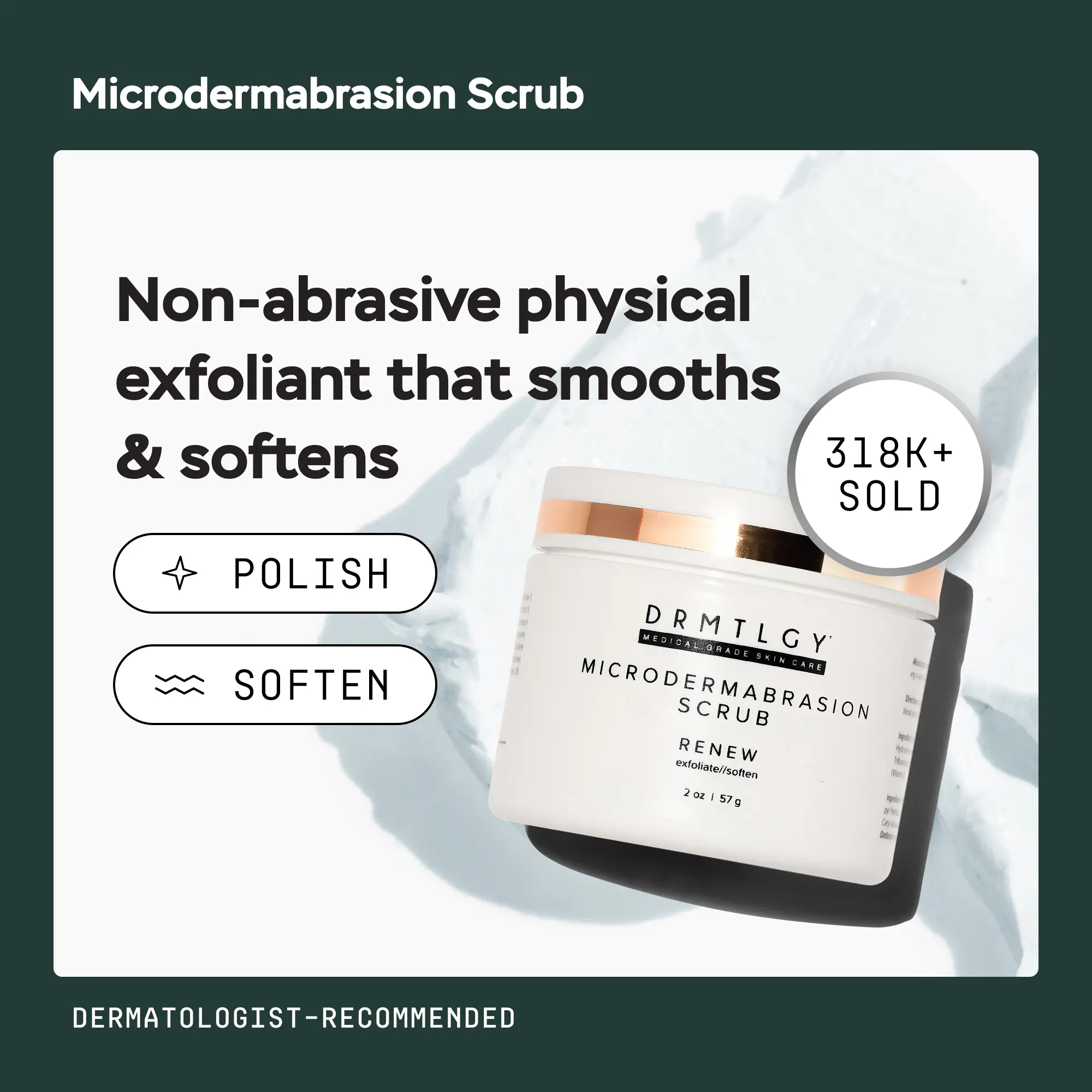 DRMTLGY Microdermabrasion Scrub 2 oz Physical Exfoliant DRMTLGY Microdermabrasion Scrub 2 oz Physical Exfoliant