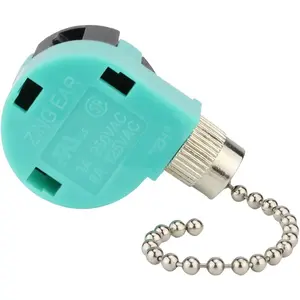 Ceiling Fan Switch 3 Speed 4 Wire ZE 268S6 Pull Chain Switch Control Replacement for Ceiling Fans Wall Lamps Cabinet Light