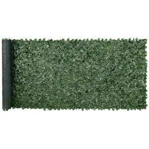 VEVOR Ivy Privacy Fence, 59 x 158in Artificial Green Wall Screen, Greenery Ivy Fence w/ Mesh Cloth Backing and Strengthened Joint, Faux Hedges Vine Leaf Decoration for Outdoor Garden, Yard, Balcony