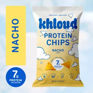 Nacho Khloud Protein Chips by Khloe Kardashian | 7g of Protein Per Serving | No Seed Oils | Gluten-Free | Available in 4pk or 12pk