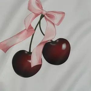 Bow cherries sweater