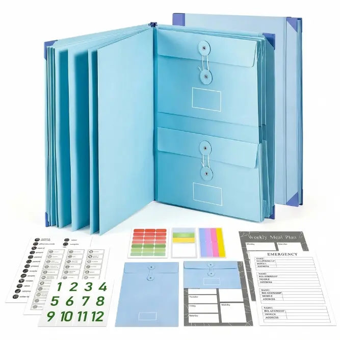 in Case I Die Binder Organizer with Labels, Emergency Information Folder for Important Documents, Life Planning Records Storage, Personal Family Planner for Home Preparedness and Peace of Mind