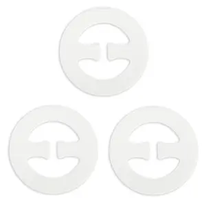 INSPIRE CHIC Bra Shoulder Strap Clips Buckles Bra Strap Anti-Slip Buckles Straps for Women Clear-5 Round Shape