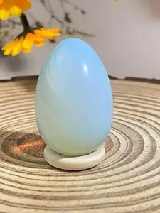 1pc/3pcs/7pcs Opalite Eggs ,Opal Eggs Bulk s Palm Pocket Synthetic Crystal Jewelry Carved l Objects Decorations Easter Gifts Easter eggs, Desktop Bonsai Decoration, Crystal Carvings