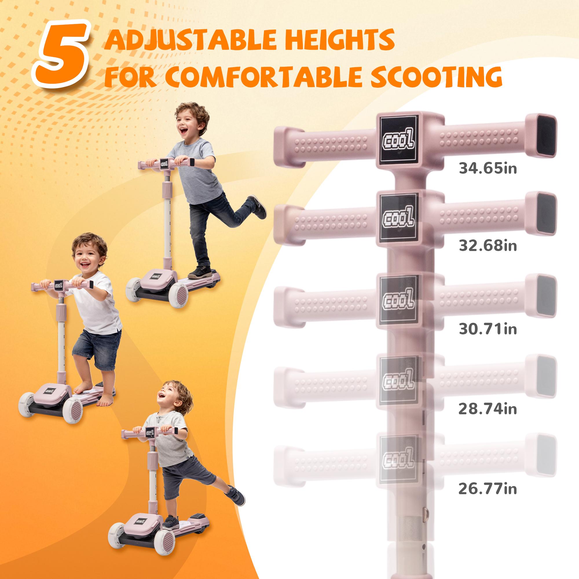 outdoor kids stuff, Kids Building Block Scooter | 3 Wheel Flash Glider for 3-8Year