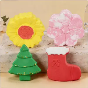 Cute Sunflower Bath Bombs - Aromatherapy Bath Fizzies for Self Care & Spa Night