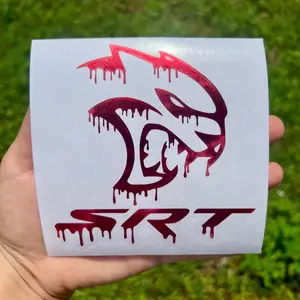 SRT Dripping Car Window Decal, Multiple Colors And Sizes, Chrome’s and Glossy’s