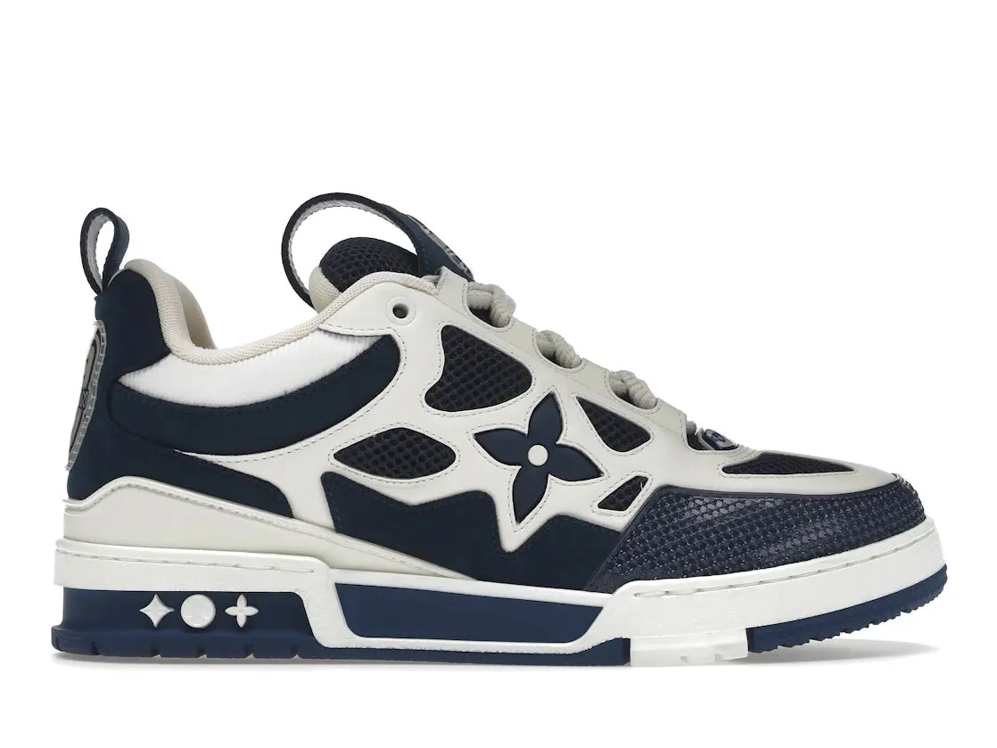 998302 Louis Vuitton LV Skate Sneaker Marine White