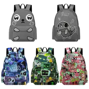 Dandy's World Backpack 16.5 Inch Single Compartment Double Shoulder Cartoon Cute Travel Backpack Lightweight