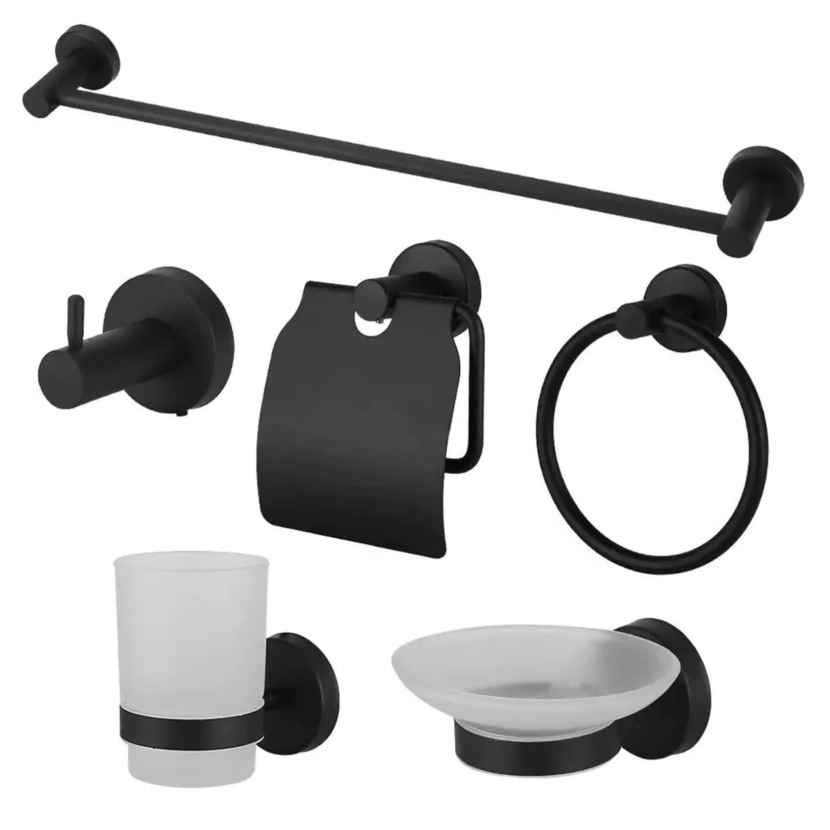 Garvee 6-piece bathroom accessory set in gold