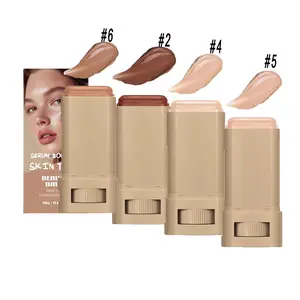 Hydrating Tinted Moisturizer – Lightweight Solid Foundation Stick, Serum-Infused Skin Tint for Flawless Sheer to Medium Coverage, Radiant Dewy Finish, All-Day Wear