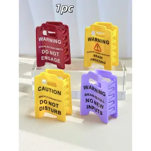 Funny Overstimulated Caution Sign Hair Claw Clip, Unique Design for Women & Girls, Perfect Accessory for Daily Use, Hair Clip Set