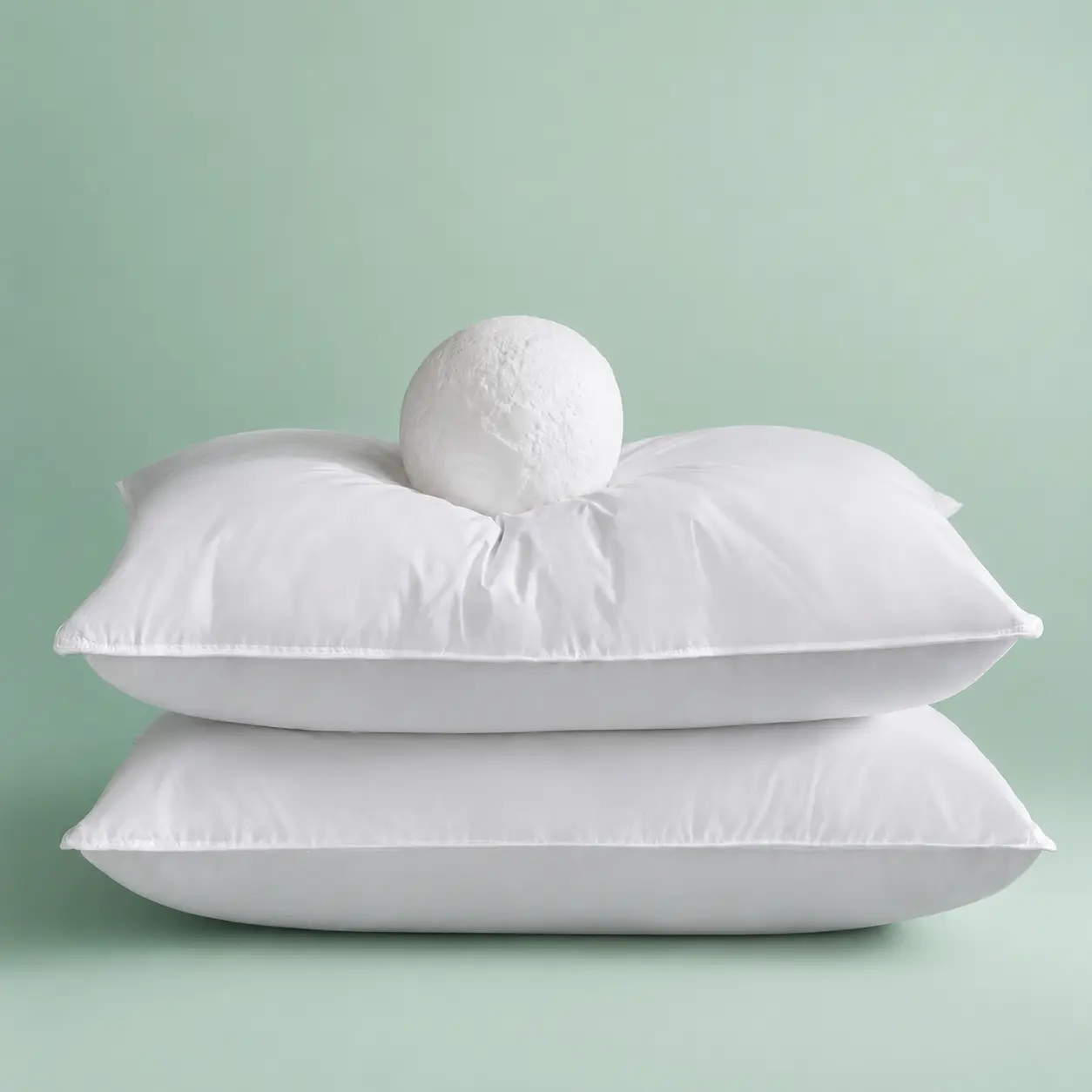 InnerNight Premium Goose Feather Pillow - 50% Natural Goose Feather, 50% 3D Fiber Blend, Soft Supportive Bed Pillow with Multiple Sizes Available