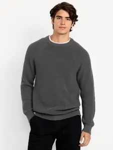 Old Navy Men's Crew-Neck Shaker-Stitch Sweater