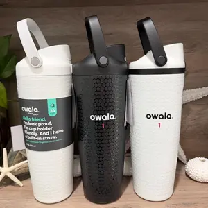 New Owala Water Hazard White 30oz FreeSip Sway Golf Travel Tumbler In Hand