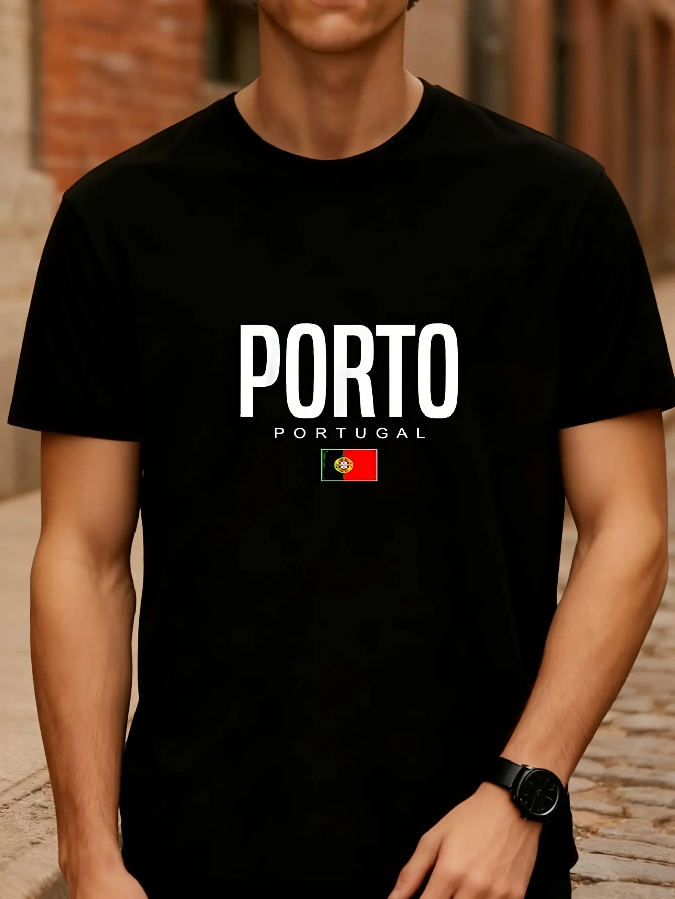 Porto Portugal T ShirtCities of PortugalSame Style unisex soft cotton short sleeve t shirt, vintage graphic casual tee for men women teens, perfect birthday holiday gift for camping travel gym daily street  wear