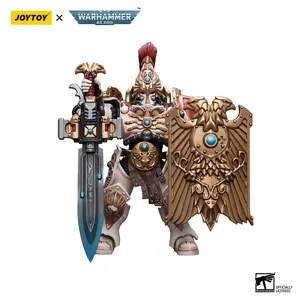 Joytoy 1/18 Fully Articulated High-Detail Action Figurine - Adeptus Custodes Solar Watch Custodian Guard, Articulated Figures with Sentinel Blade and Praesidium Shield JT9343