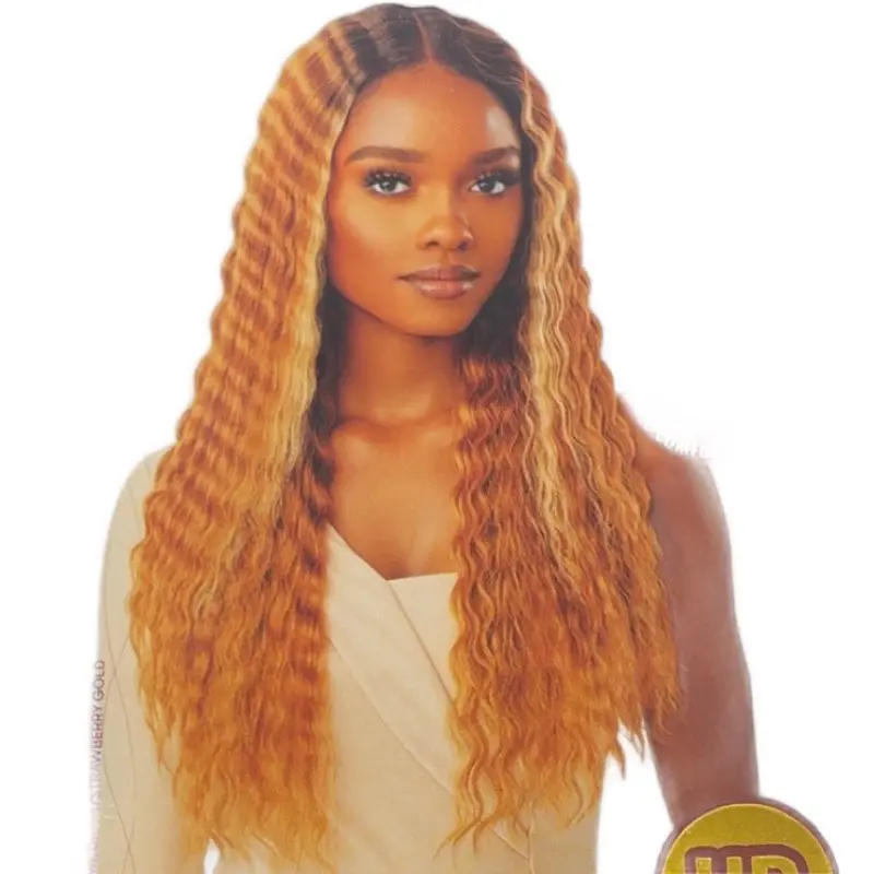 B'Oncé Style Crimp/Wavy HD Lacefront Wig Middle Part Available in Various Colors for Stylish Look