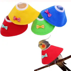 Bird Anti-Bite Neck Collar Parrot Protective Scarf Anti-Pecking Cape Cover Multi Size Color,Parrot Anti-Chew Neck Guard Bird Anti-Pecking Bib Collar Pet Bird Protective Neck Sling