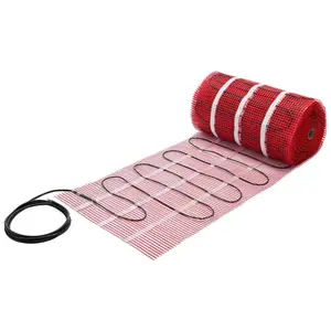 150 sqft Self-Adhesive Mesh Floor Heating Mat 120V with Thermostat