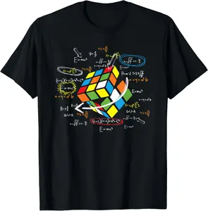 Cool Math Rubik Rubix Rubics Player Cube Math Lovers Summer Casual Shortsleeve Cotton T-Shirt