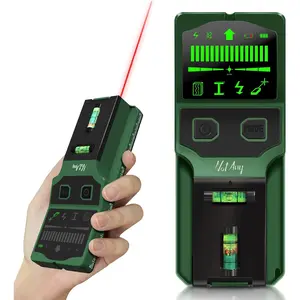 Stud Wall Scanner - 7-in-1 Wall Stud Detector, Detects Wood,, AC, Joists, Pipes with LCD Display, & Bubble Ruler