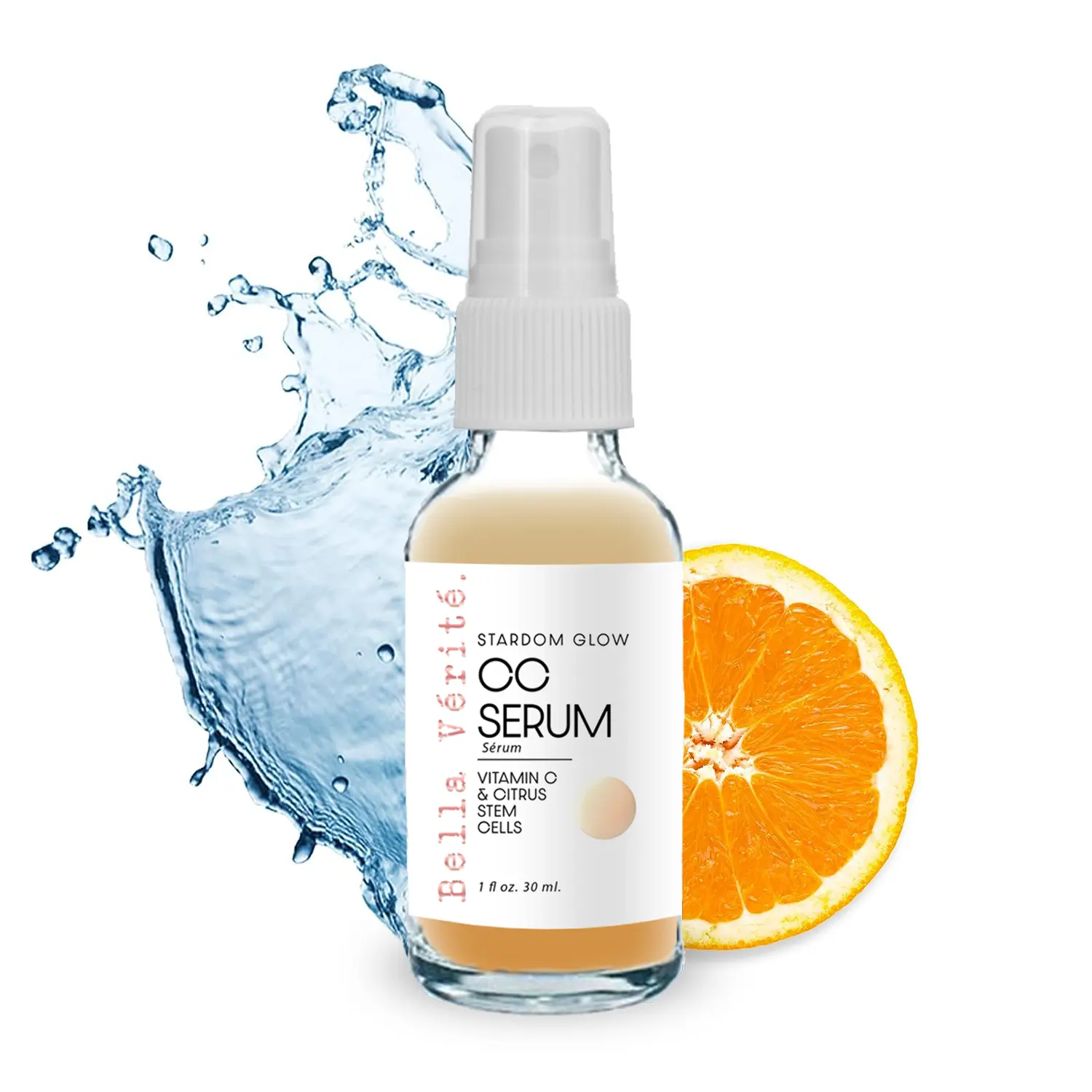 Bella Vérité Stardom Glow CC Serum | Vitamin C and Hyaluronic Acid | Brightening Dark Spot Serum | Anti-Aging for Fine Lines | Skin Barrier Protection | 1 Fl Oz | Made in USA