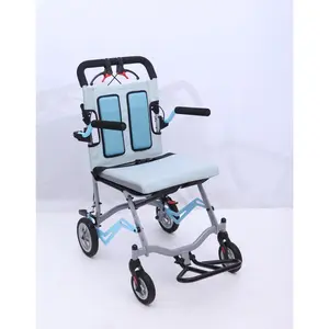 Lightweight Folding Aluminum Wheelchair for Seniors – Portable with Locking Handbrakes, Removable Armrests, Swing-Away Footrests,for Travel,Home Care
