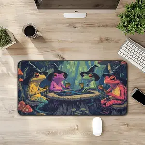 Dartfrog Gaming Mat, Dartfrog Play Mat, Magic the gathering, Frog Deskmat, Rainbow Frog Mat, MTG Gift1 (1)