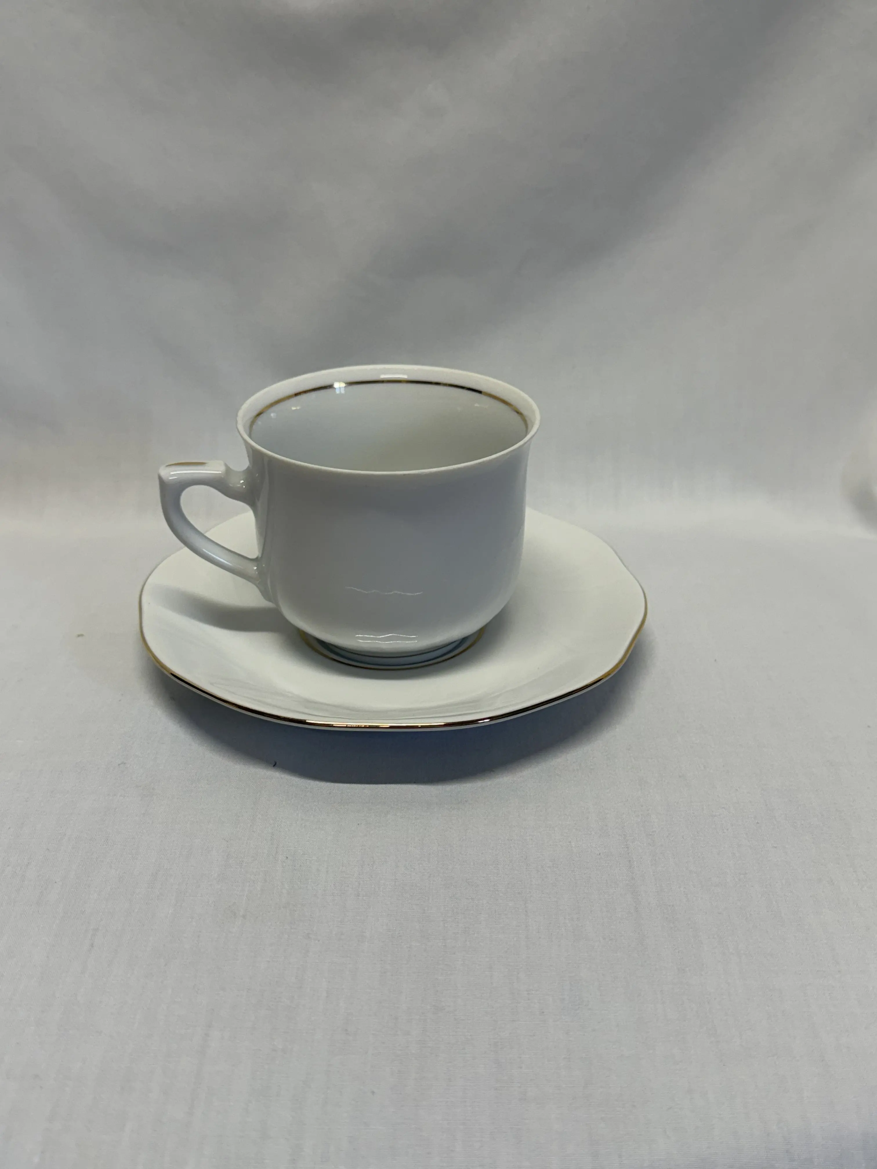 Korona Made in Poland Cup & Saucer White Gold Trim