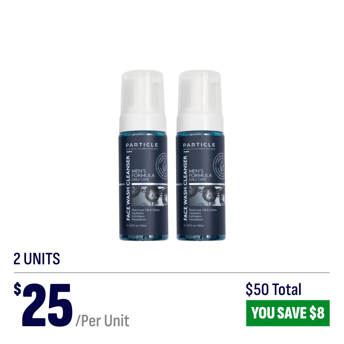 2 bottles of the top-selling face wash for men