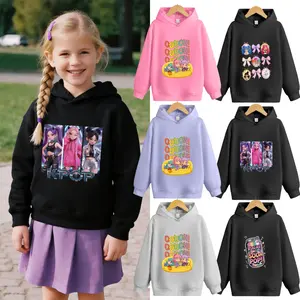 1pcs Funny Movie Long-sleeved Shirt, Kid Back To School Cute Cartoon Graphic Print,  Regular Fit, Autumn Casual Wear for Teen Girls