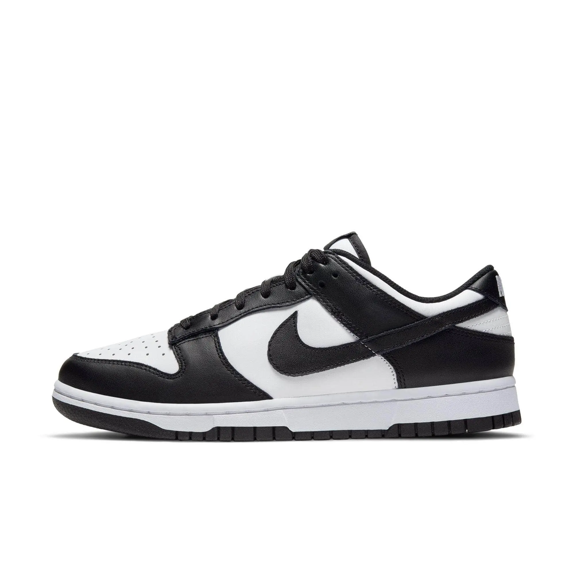 NIKE Dunk Low Retro "Panda" Women's Leather Low Top Sneakers, Casual Color Block Shoes for Women with Lightweight Cushioning, Casual Footwear Sneakers, Colorblock Sneaker