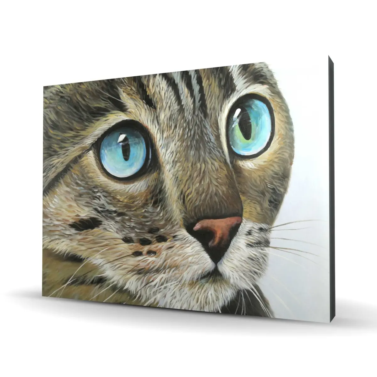 Begin Home Decor C1RC3648MFQB7X 36 x 48 in. Curious Cat Portrait - Hyperrealist Bedroom Canvas Decor