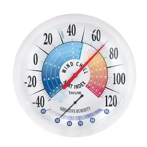 Taylor Precision 6751 13.25 in. Wind Chill-Heat Indoor & Outdoor Thermometer