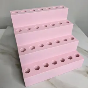 3D Printed Pastel Pink Pen Stand for Regular Pens - Stable Base, Versatile Design, Easy Assembly, Compact Size, Perfect for Desks