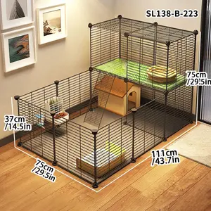 Dutch Pig Pet Fence Home Landscape Rabbit Supplies Cage, Portable Bunny Playpen, Affordable Small Villa Pet Nest, Ideal for Rabbits and Pets