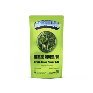 Green Grape Ade - Refreshing Green Grape Ade Flavored Drink from Germany for To-Go Consumption in ICE Cup - Beverage