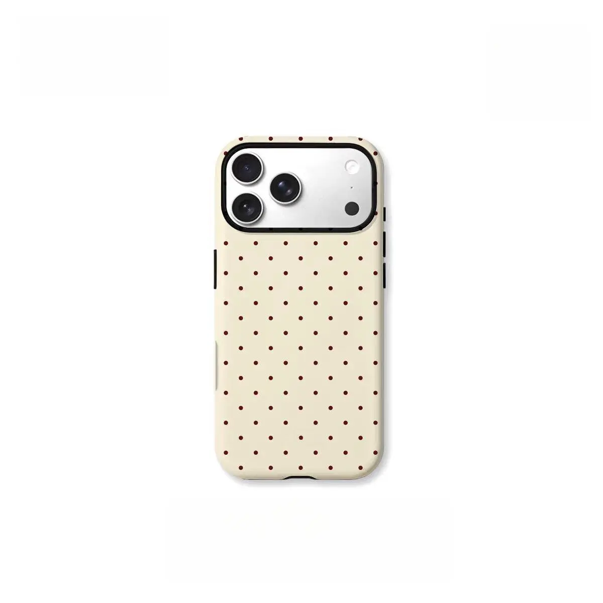 polka dots for use with iPhone 17 air 16 Pro max 15 plus 14 Pro 13/12/11/X/XR/XSMAX sublimation phone case compatible with Samsung Galaxy S25 ultra S24 plus S23 FE S22/S21 polka dot minimalist aesthetic anti-yellowing luxury