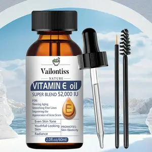 Vitamin E Oil, Cold Pressed Vitamin E Oil, Natural Oils, Nourishing Oil, Moisturizing Hydrating Moisturizer Skin Care Oil for Hair, Scalp, Scars, Face & Body, Moisture