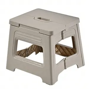 Foldable Ultra-Light Step Stool, Durable Adjustable Plastic Folding Chair, Portable Outdoor Travel Fishing Seat, Home Use Small Bench, Compact Storage