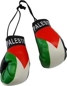 SUPERDAVES SUPERSTORE Palestine Country Flag Mini Boxing Gloves to Hang Over Your Automobile Mirror New